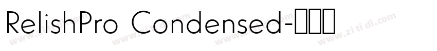 RelishPro Condensed字体转换
